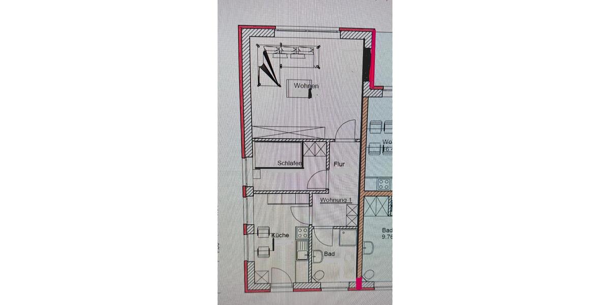 Erdgeschoßwohnung Diepholz - 2 Zimmer, 61 m&sup2;, 550&euro; | Angebot:24773931