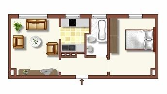 2-Zimmer-Wohnung in Duisburg Huckingen zimmer