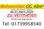 Erdgeschoßwohnung Geithain - 2 Zimmer, 48 m&sup2;, 459&euro; | Angebot:25959617