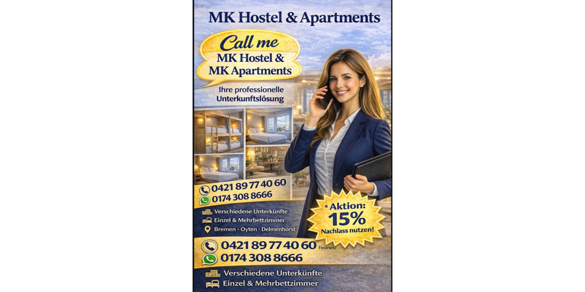 Wohnen auf Zeit Oyten - 3 Zimmer, 98 m&sup2;, 29&euro; | Angebot:25532393