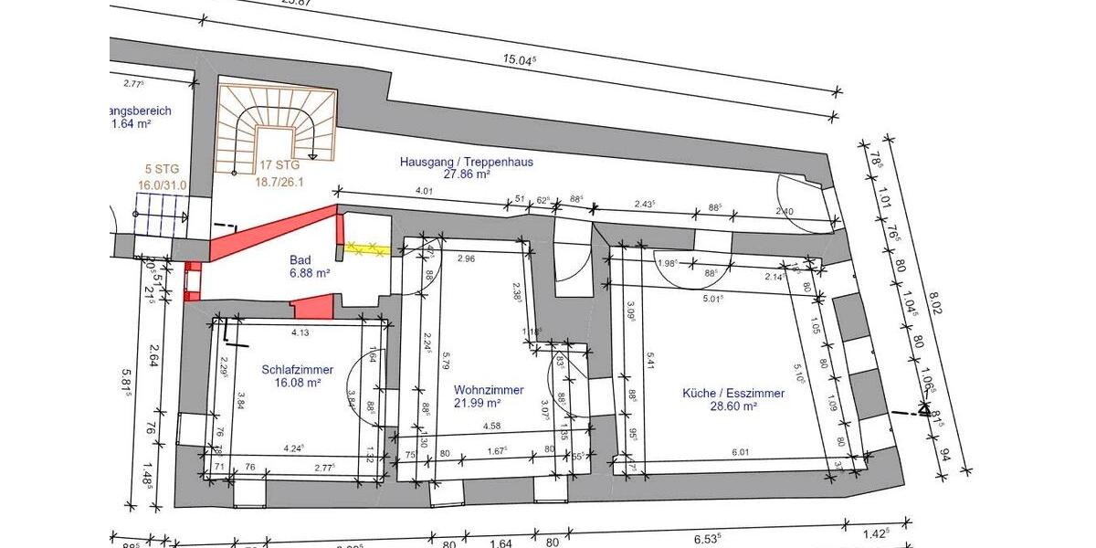 Erdgeschoßwohnung Wegscheid - 4 Zimmer, 78 m&sup2;, 650&euro; | Angebot:25944296