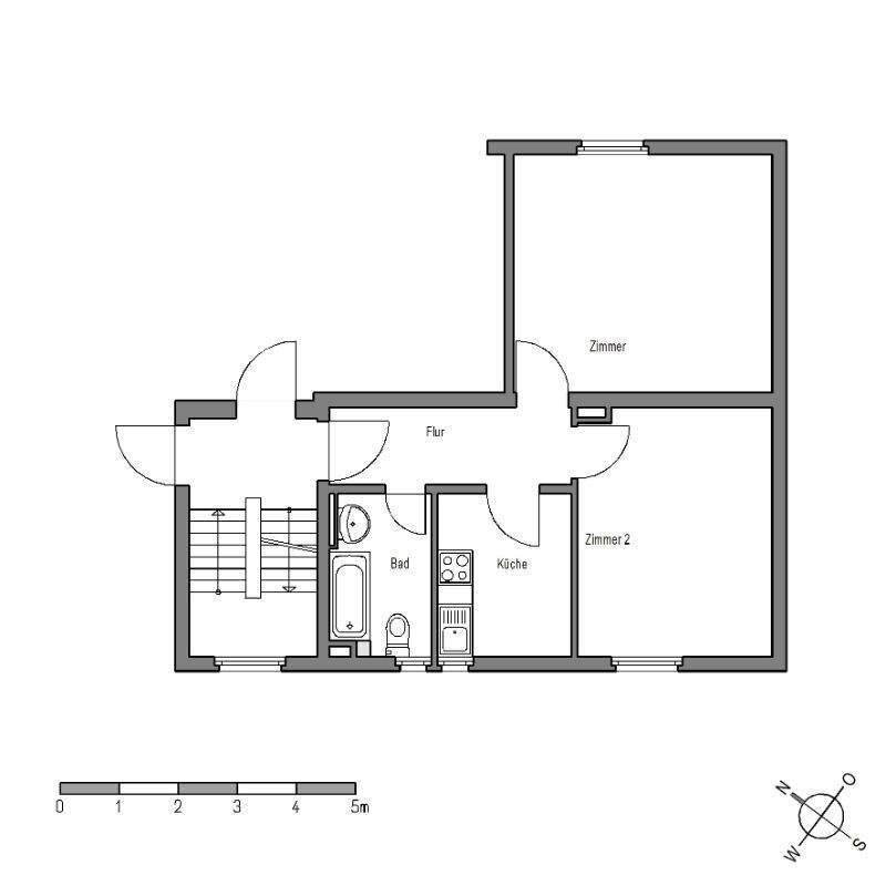Günstige Singlewohnung zentral gelegen - kurzfristig beziehbar - 