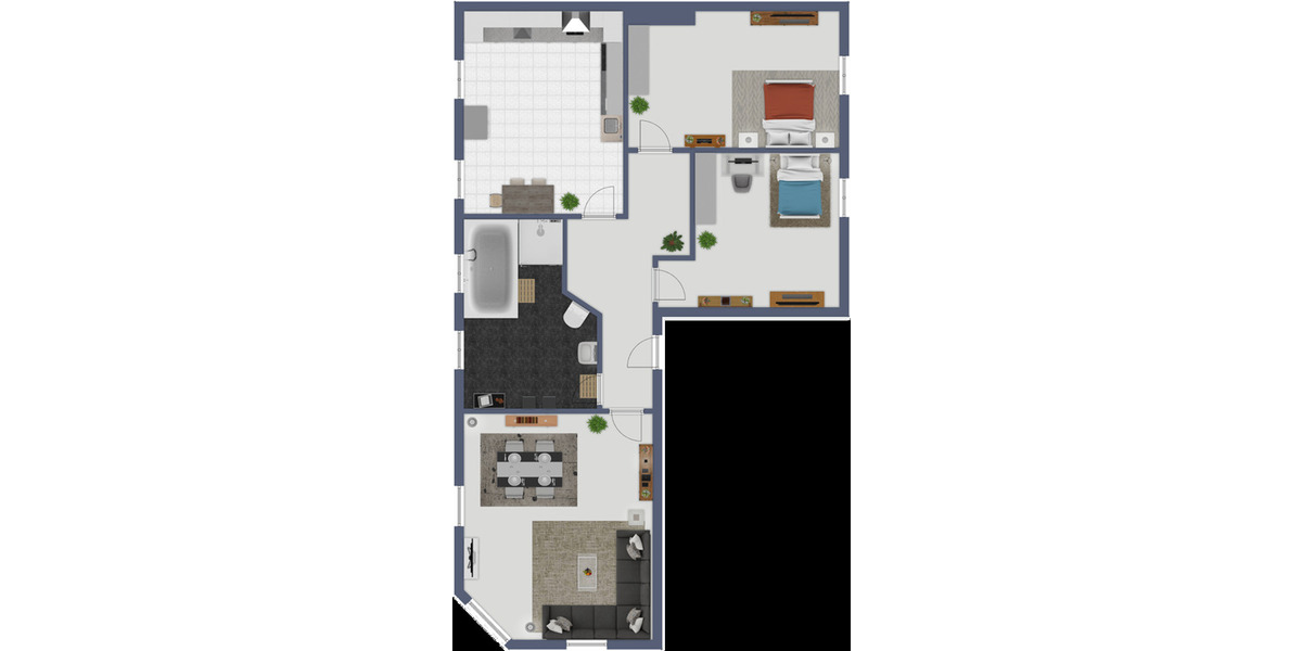 Dachgeschoßwohnung Köthen (Anhalt) - 3 Zimmer, 83 m&sup2;, 470&euro; | Angebot:24494721