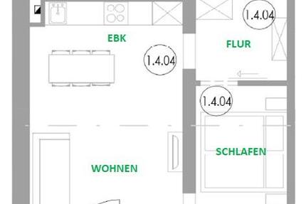 Wohnung Amberg - 2 Zimmer, 47 m&sup2;, 825&euro; | Angebot:26506567