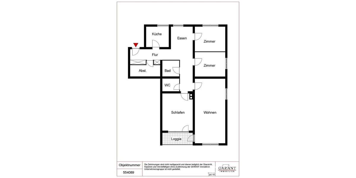 Etagenwohnung Kaiserslautern Innenstadt - 4 Zimmer, 114 m&sup2;, 1.165&euro; | Angebot:25707675