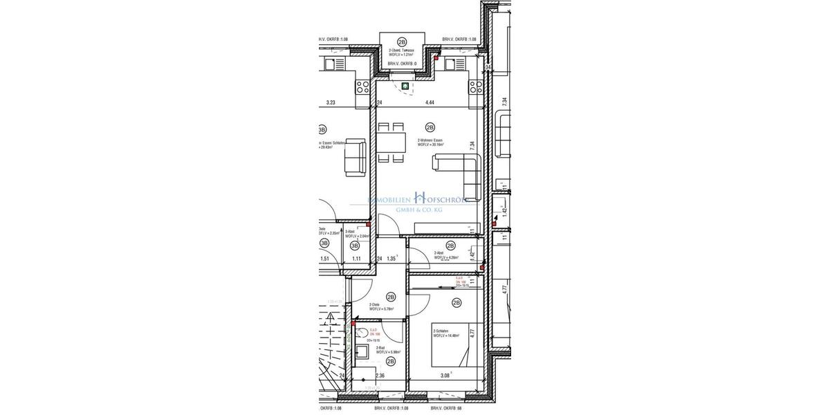 Erdgeschoßwohnung Haren (Ems) - 2 Zimmer, 62 m&sup2;, 730&euro; | Angebot:25370741