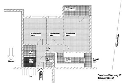 Böblingen: Wohngebiet Siebeneck (am Stadtpark), 3 Zi.-Mietwohnung 3 zimmer