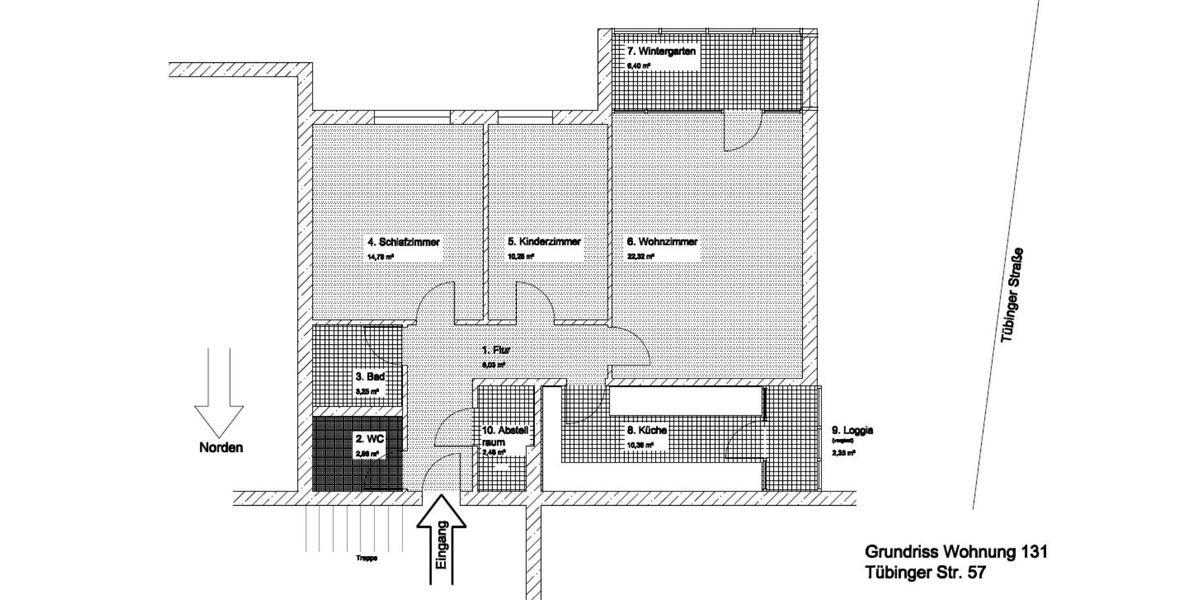 Böblingen: Wohngebiet Siebeneck (am Stadtpark), 3 Zi.-Mietwohnung 3 zimmer