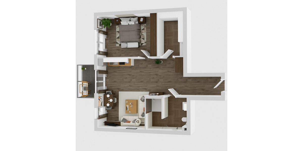 Etagenwohnung Lingen (Ems) - 2 Zimmer, 76 m&sup2;, 900&euro; | Angebot:24838985