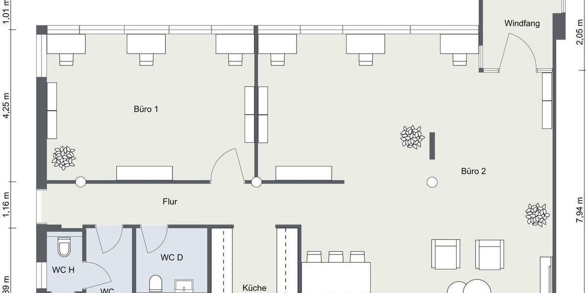 Gewerbeobjekt Kirchzarten - 2 Zimmer, 124 m&sup2;, 1.364&euro; | Angebot:25746098