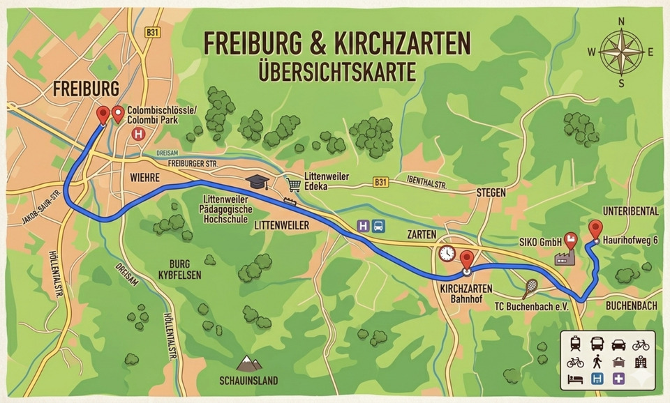 Erdgeschoßwohnung Buchenbach - 2.5 Zimmer, 110 m&sup2;, 1.250&euro; | Angebot:25554056