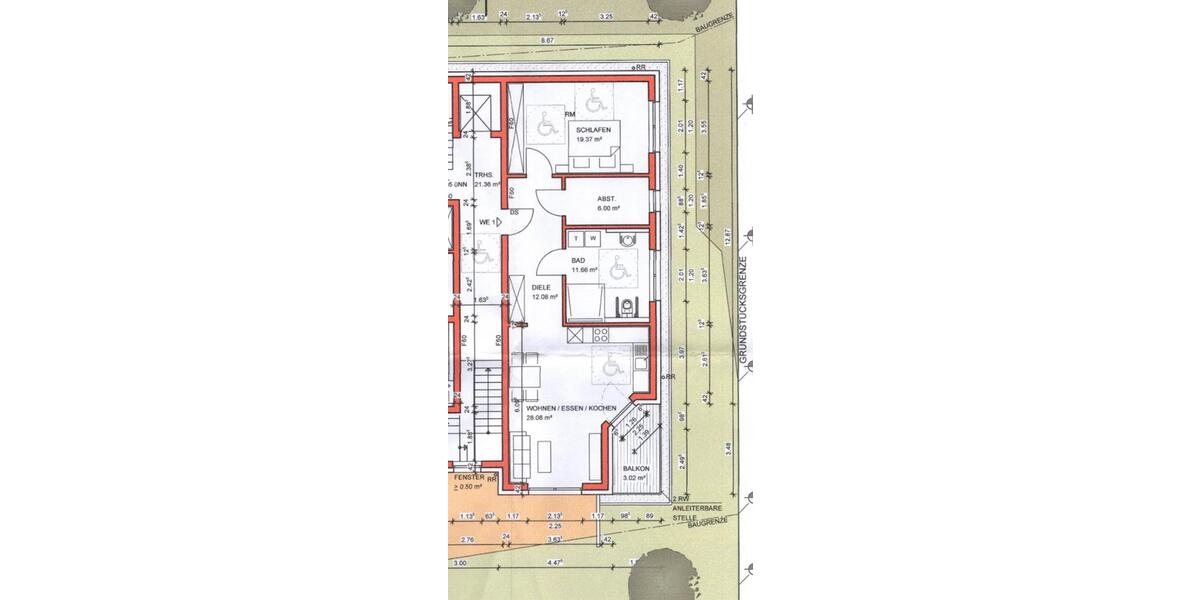Erdgeschoßwohnung Vallendar - 2.5 Zimmer, 80 m&sup2;, 1.040&euro; | Angebot:24982268