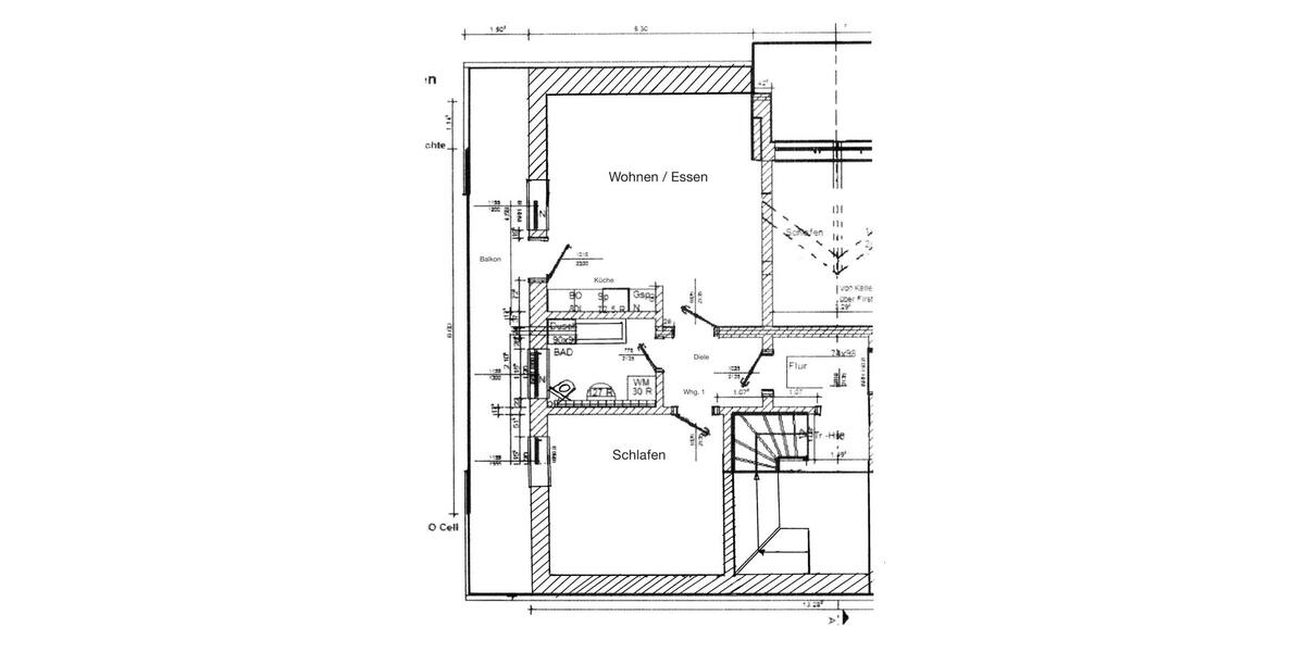 Dachgeschoßwohnung Lachen - 2 Zimmer, 64 m&sup2;, 600&euro; | Angebot:26095789