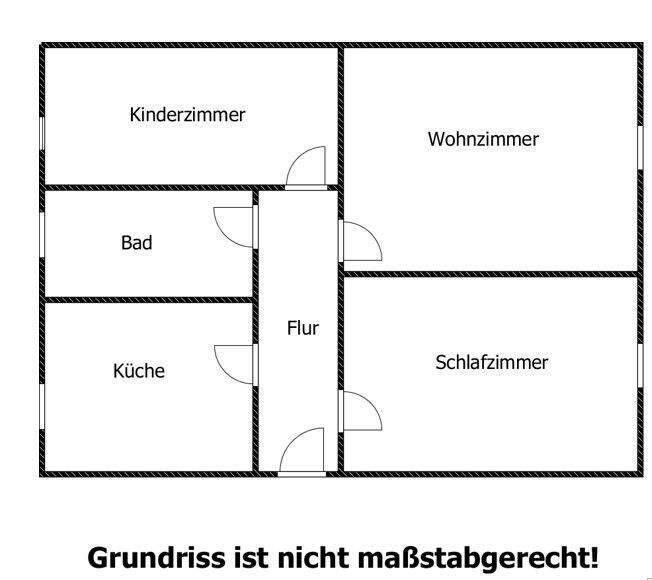 Etagenwohnung Großröhrsdorf - 3 Zimmer, 59 m&sup2;, 470&euro; | Angebot:25798190
