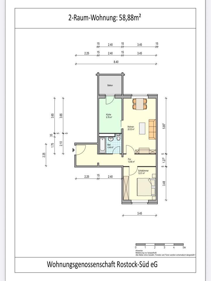 Schöne 2-Raum-Wohnung