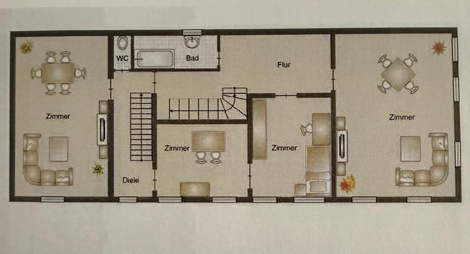 Etagenwohnung Reutlingen Reutlingen (Kernstadt) - 6 Zimmer, 130 m&sup2;, 1.300&euro; | Angebot:26589595
