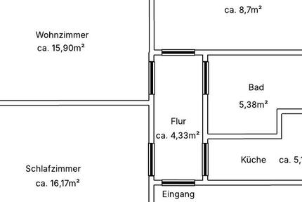 Wohnung Gräfenhainichen - 3 Zimmer, 56 m&sup2;, 520&euro; | Angebot:26038893