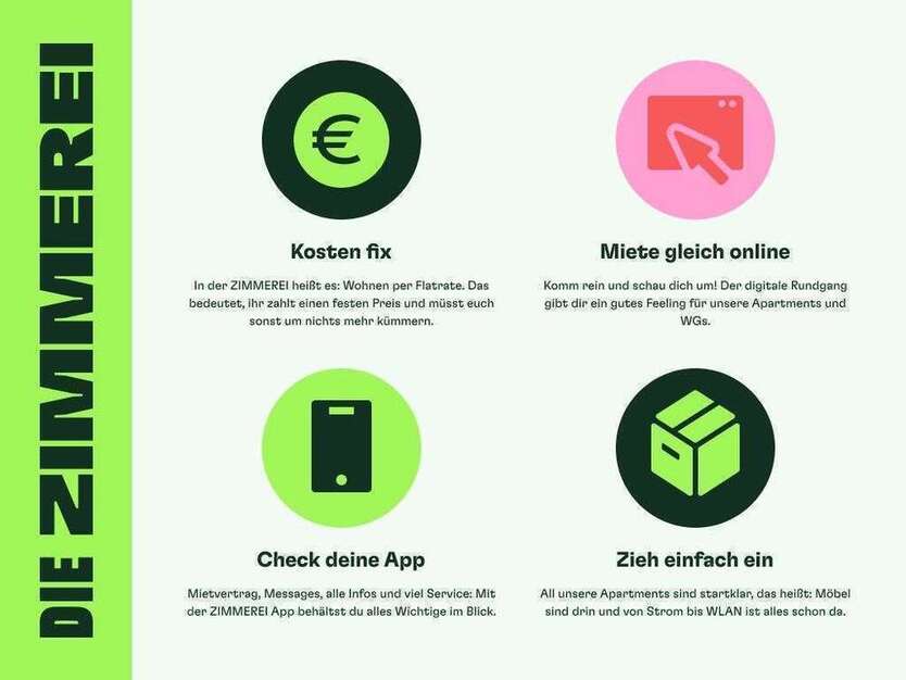 AKTION 1 MONAT MIETFREI: Möblierte Wohnung perfekt für Studierende & Berufseinsteiger | Basic Bude