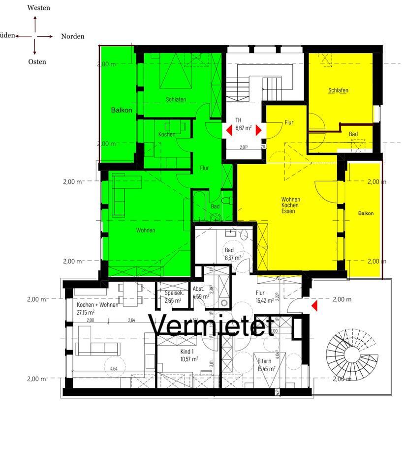 2-Zimmer-Wohnung mit Fußbodenheizung und großem Balkon