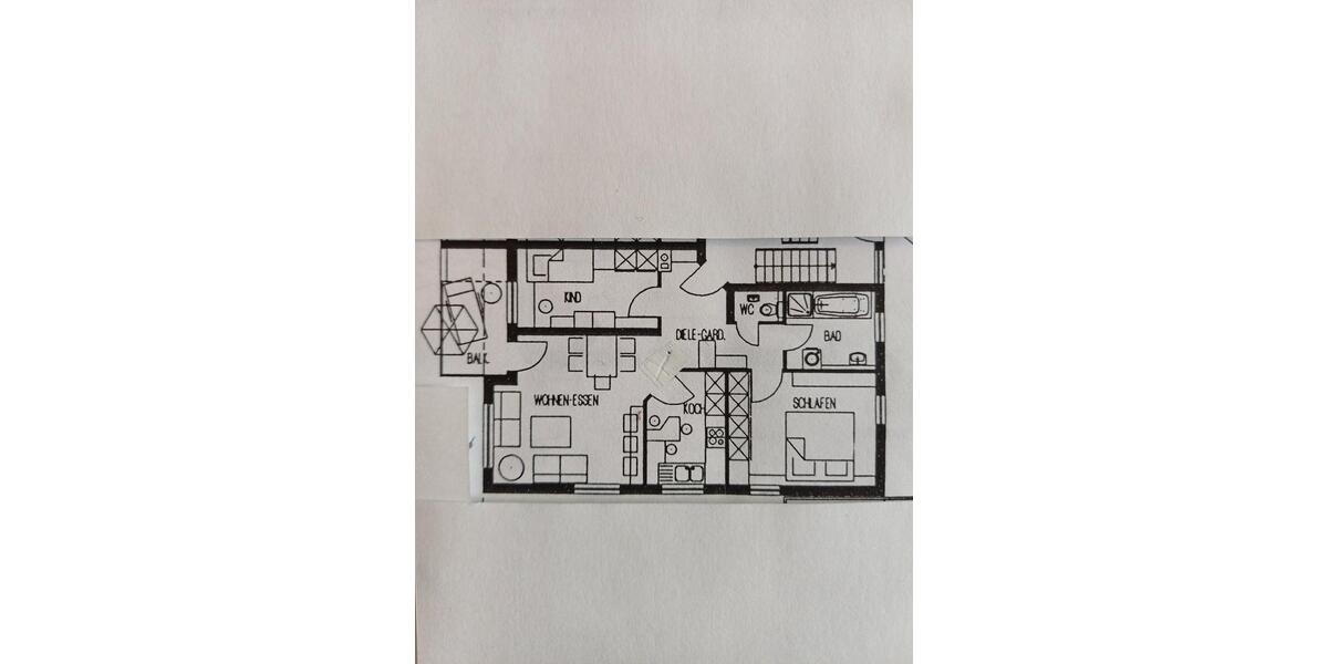 Hochparterre Crailsheim - 3 Zimmer, 70 m&sup2;, 780&euro; | Angebot:26648658