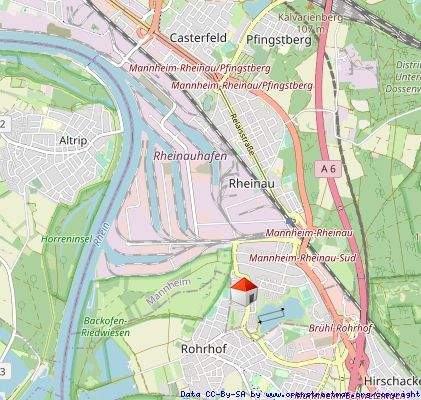 Etagenwohnung Mannheim / Rheinau - Süd Rheinau - 2 Zimmer, 67 m&sup2;, 887&euro; | Angebot:25835218