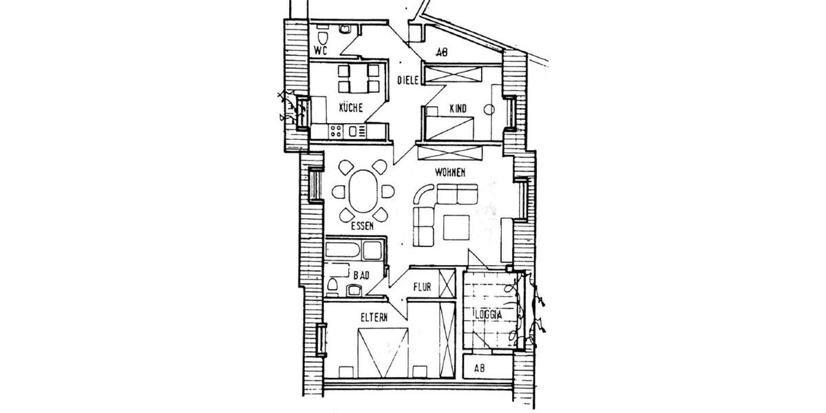 Dachgeschoßwohnung Meppen - 3 Zimmer, 105 m&sup2;, 980&euro; | Angebot:25882015