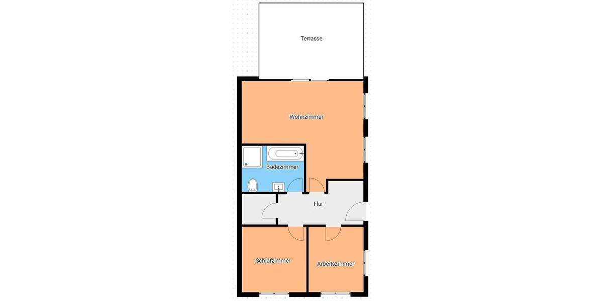 Doppelhaushälfte Lübben (Spreewald) - 3 Zimmer, 73 m&sup2;, 1.000&euro; | Angebot:26299784