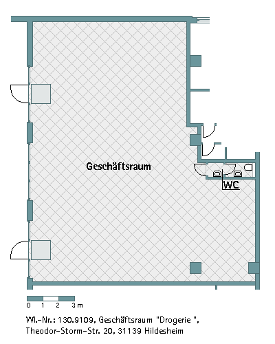 Einzelhandel in Hildesheim 1.340 € 190.89 m²