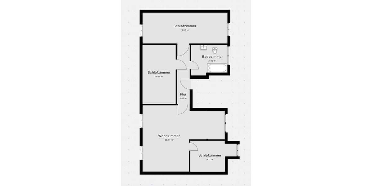 Dachgeschoßwohnung Merseburg - 4 Zimmer, 90 m&sup2;, 590&euro; | Angebot:26535293