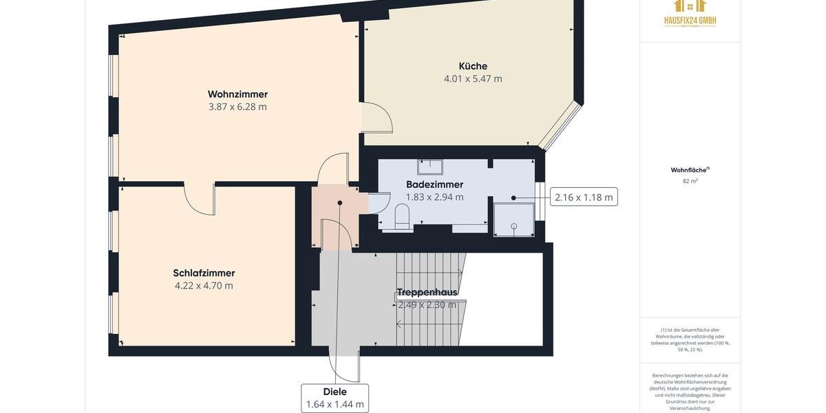 Etagenwohnung Schönebeck (Elbe) - 2 Zimmer, 82 m&sup2;, 574&euro; | Angebot:26692664