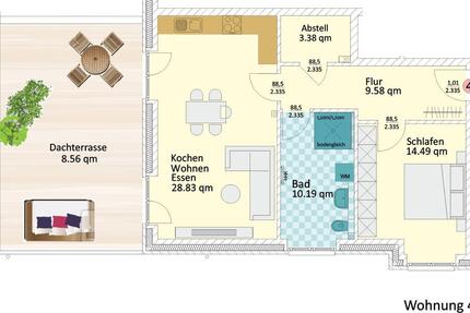 Wohnung Ahlerstedt - 2 Zimmer, 84 m&sup2;, 920&euro; | Angebot:24426056
