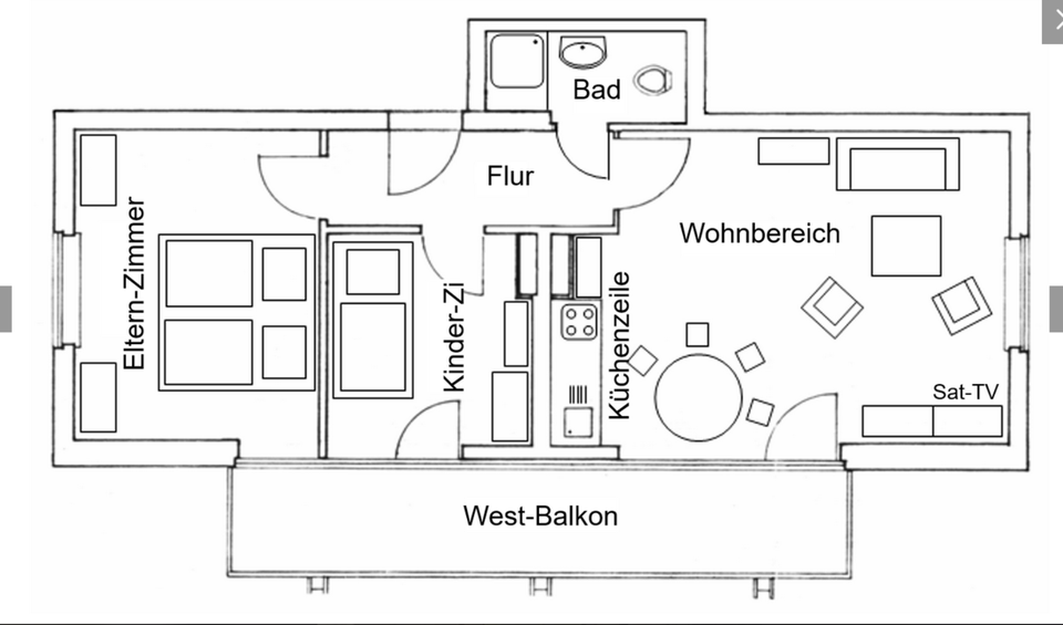 Wohnen auf Zeit Langeoog - 3 Zimmer, 57 m&sup2;, 85&euro; | Angebot:25327278