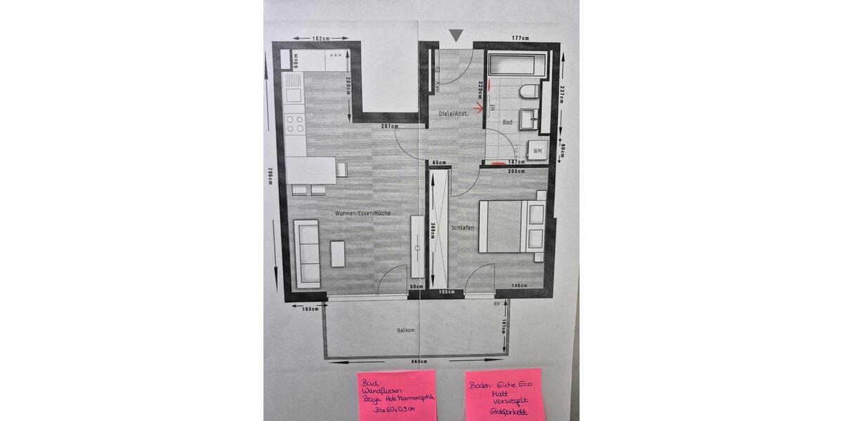 Etagenwohnung Vaterstetten Baldham - 2 Zimmer, 54 m&sup2;, 1.380&euro; | Angebot:24852115
