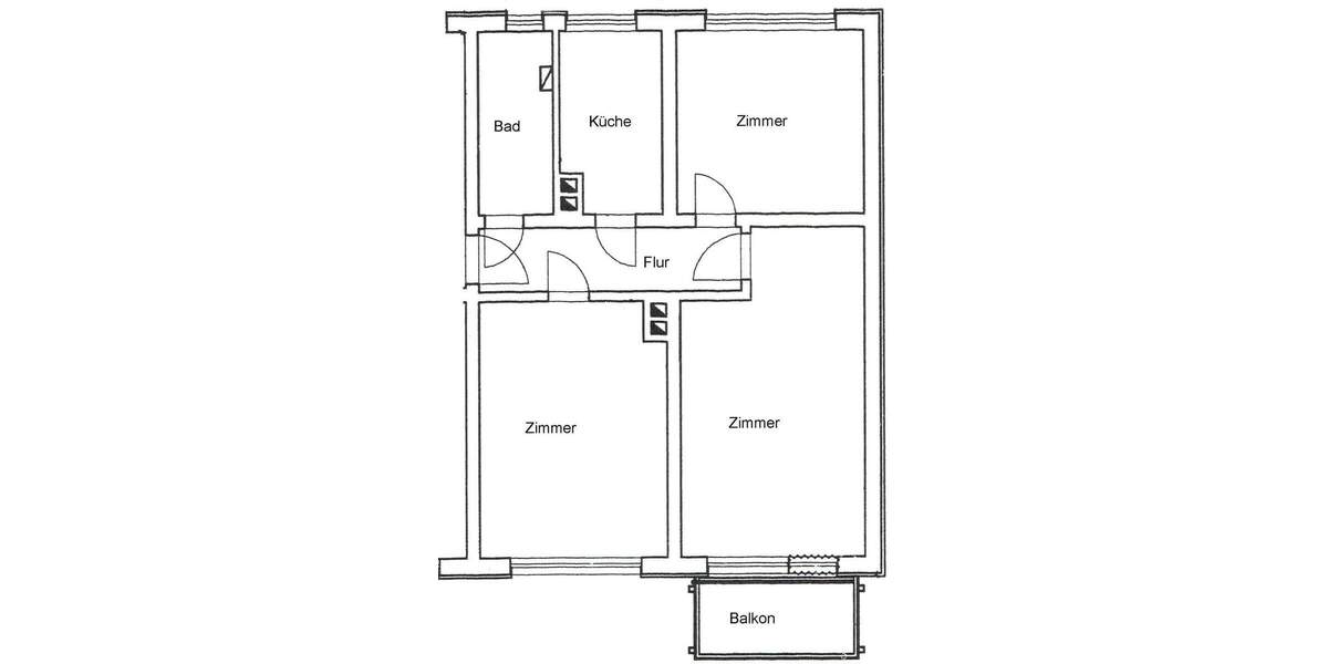 Vollständig neu renovierte Wohnung mit Balkon...ruhige Lage in Bad Düben! 3 zimmer