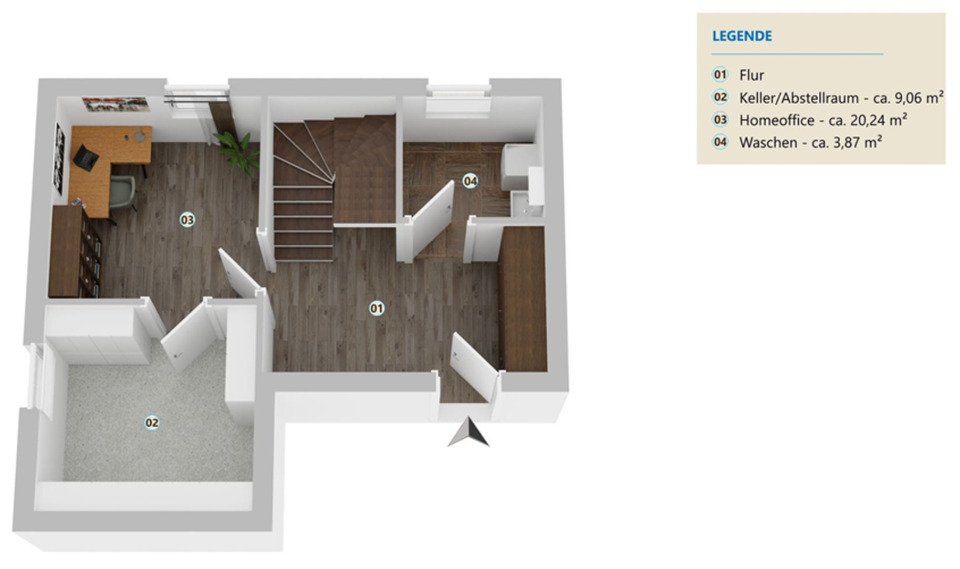 Maisonettenwohnung Abensberg - 3 Zimmer, 96 m&sup2;, 1.550&euro; | Angebot:24629863