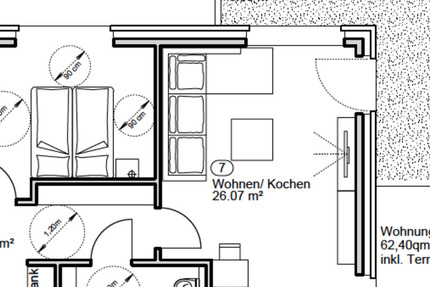 Wohnung Goch - 2 Zimmer, 62 m&sup2;, 850&euro; | Angebot:25308398
