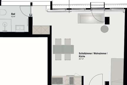Wohnung zum Mieten in Aachen 544 € 32 m² 2 zimmer