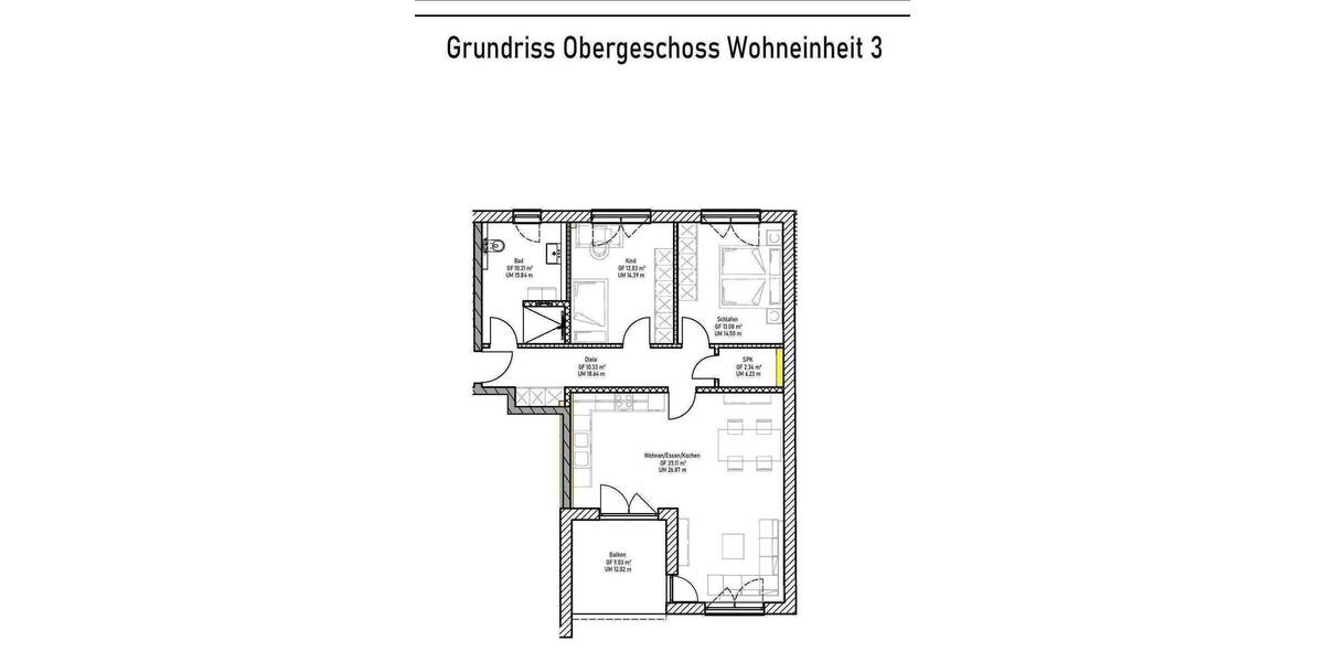 Etagenwohnung Konz Obermennig - 3 Zimmer, 86 m&sup2;, 1.040&euro; | Angebot:26787082