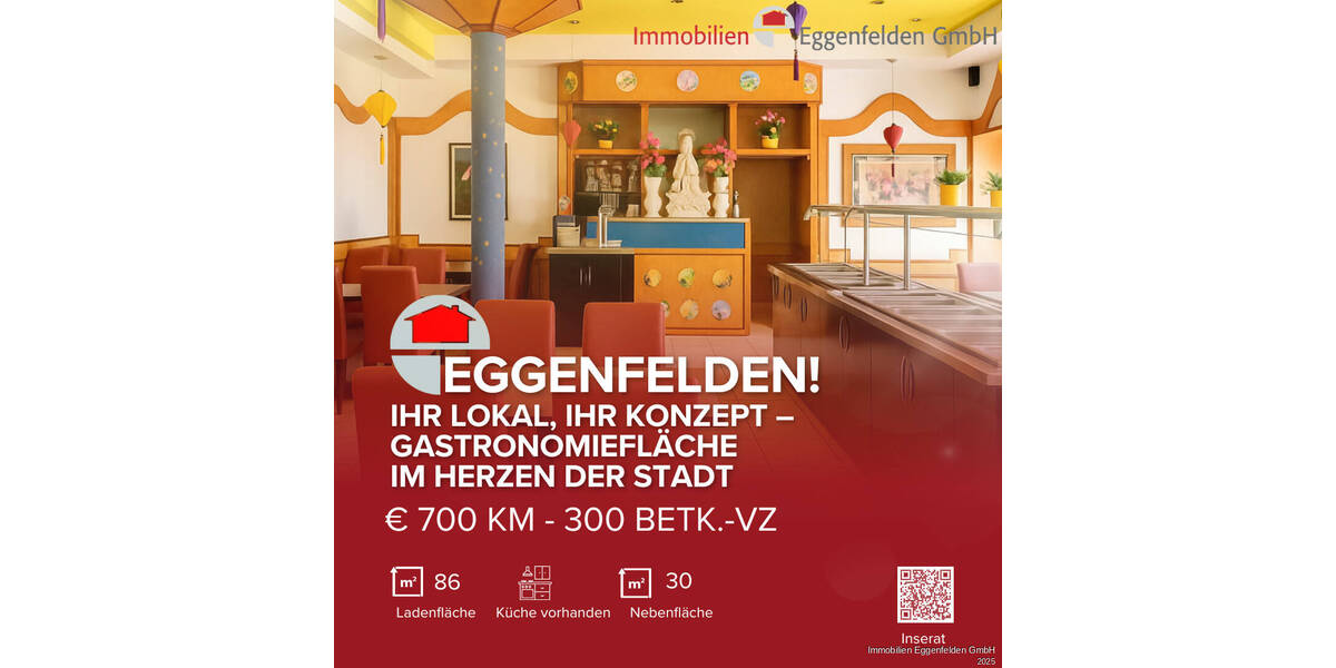 Eggenfelden! Ihr Lokal, Ihr Konzept - Gastronomiefläche im Herzen der Stadt (250601) 3 zimmer