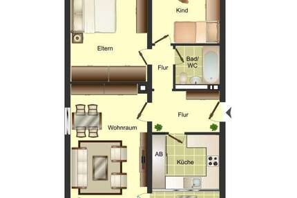 Wohnung zum Mieten in Barntrup 459 € 68 m² 3 zimmer