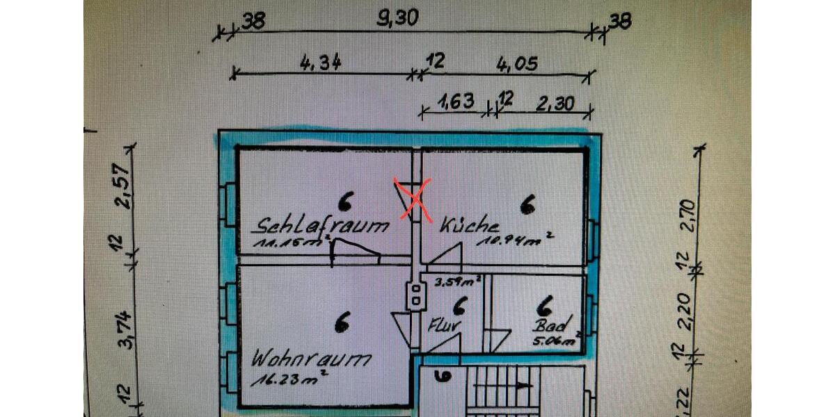 Etagenwohnung Magdeburg Ottersleben - 2 Zimmer, 47 m&sup2;, 350&euro; | Angebot:26625115