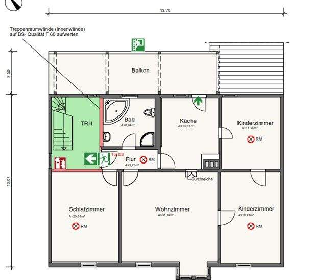 Etagenwohnung Hildburghausen - 4 Zimmer, 115 m&sup2;, 680&euro; | Angebot:25798640