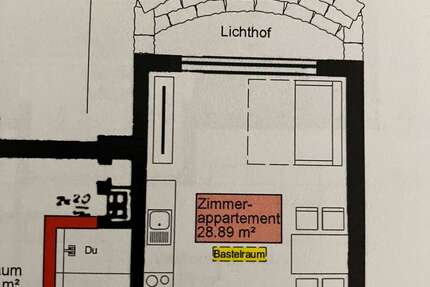 Wohnung zum Mieten in Schwäbisch Gmünd 350 € 34 m² 1 zimmer
