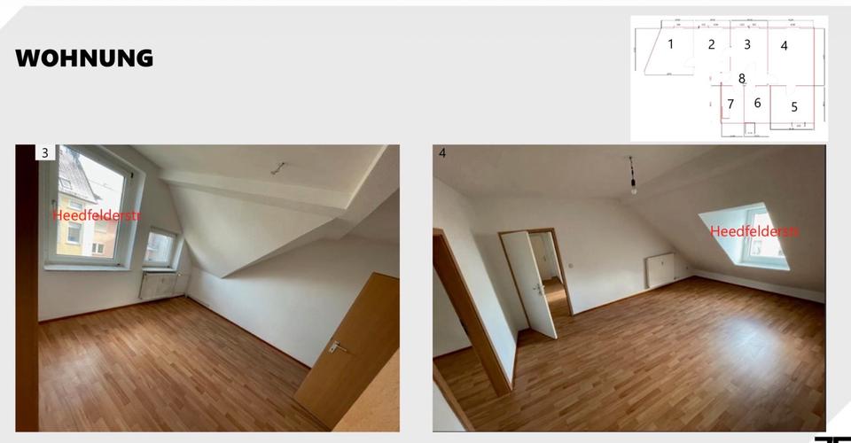 Dachgeschoßwohnung Lüdenscheid Brügge - 5 Zimmer, 85 m&sup2;, 950&euro; | Angebot:24736644