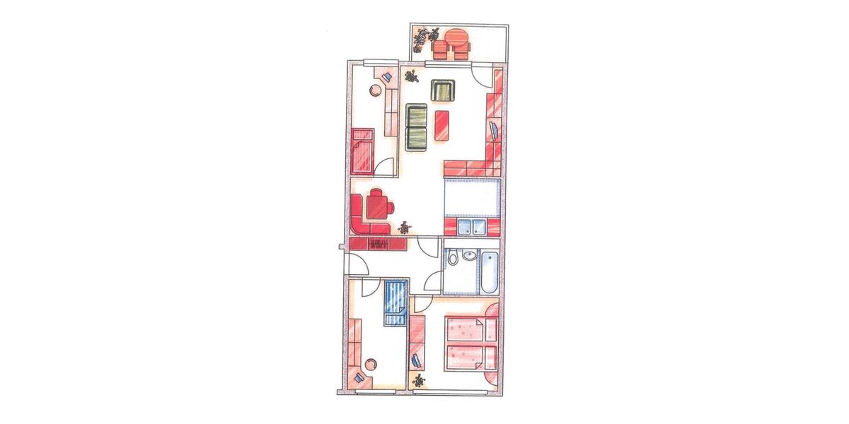 Etagenwohnung Mülsen - 4 Zimmer, 69 m&sup2;, 350&euro; | Angebot:25801501