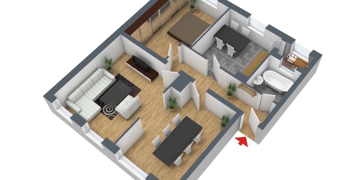 Etagenwohnung Saarbrücken Eschberg - 3 Zimmer, 80 m&sup2;, 900&euro; | Angebot:25167412