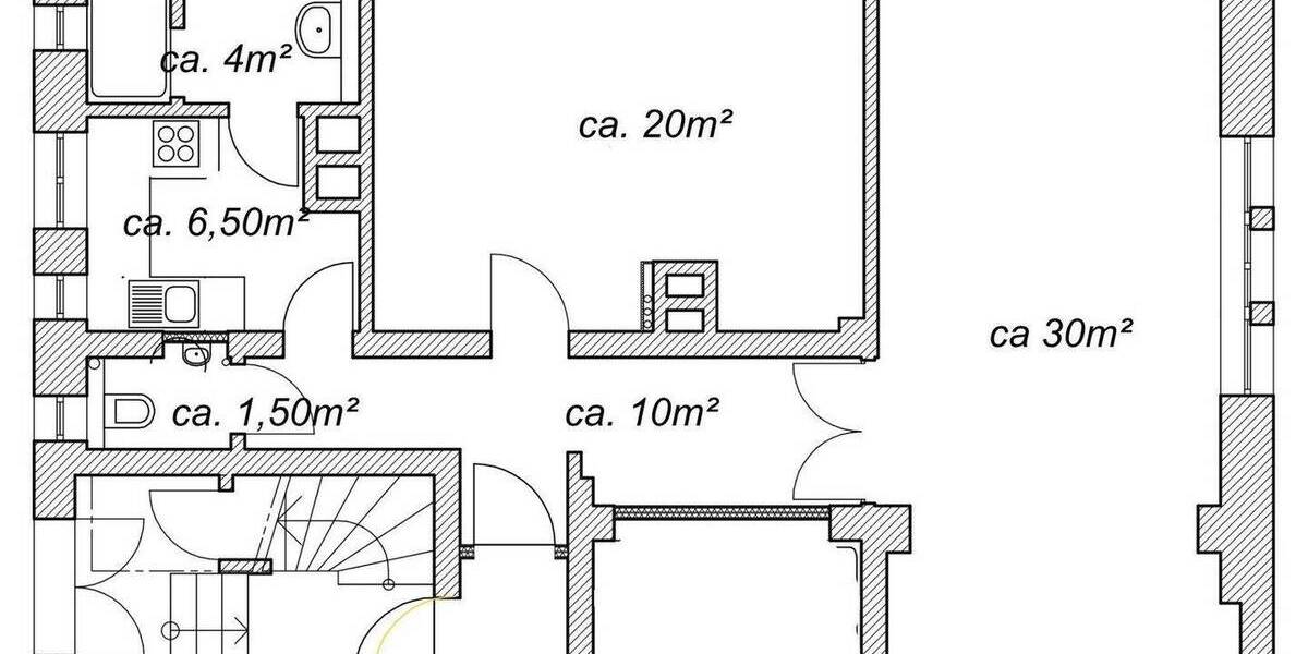 Etagenwohnung Stuttgart Süd - 2 Zimmer, 70 m&sup2;, 1.200&euro; | Angebot:26072353