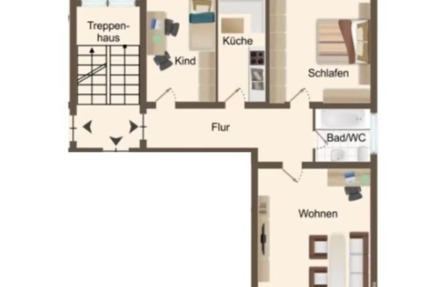 3 Zimmer Wohnung | frisch modernisiert in Hasbergen 3 zimmer