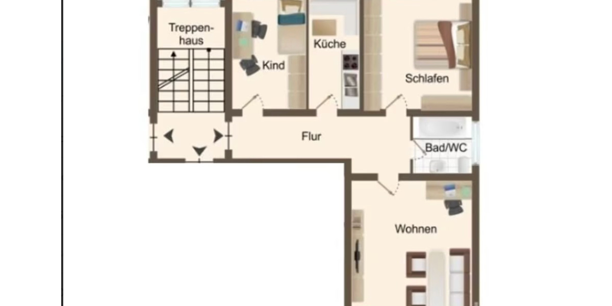 3 Zimmer Wohnung | frisch modernisiert in Hasbergen 3 zimmer