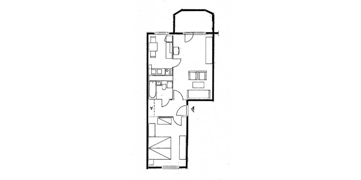 Etagenwohnung Anklam - 2 Zimmer, 48 m&sup2;, 242&euro; | Angebot:26161144